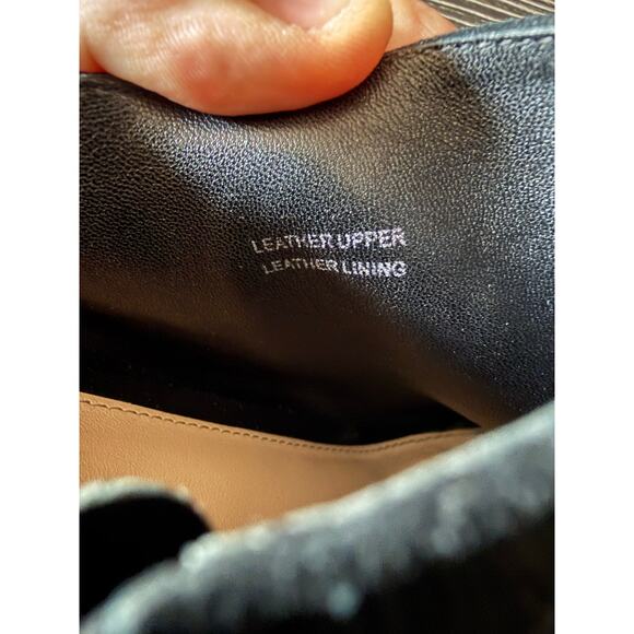 Via Spiga Black Suede Open-Toe Heel Bootie Sz. 7 - Picture 2 of 7